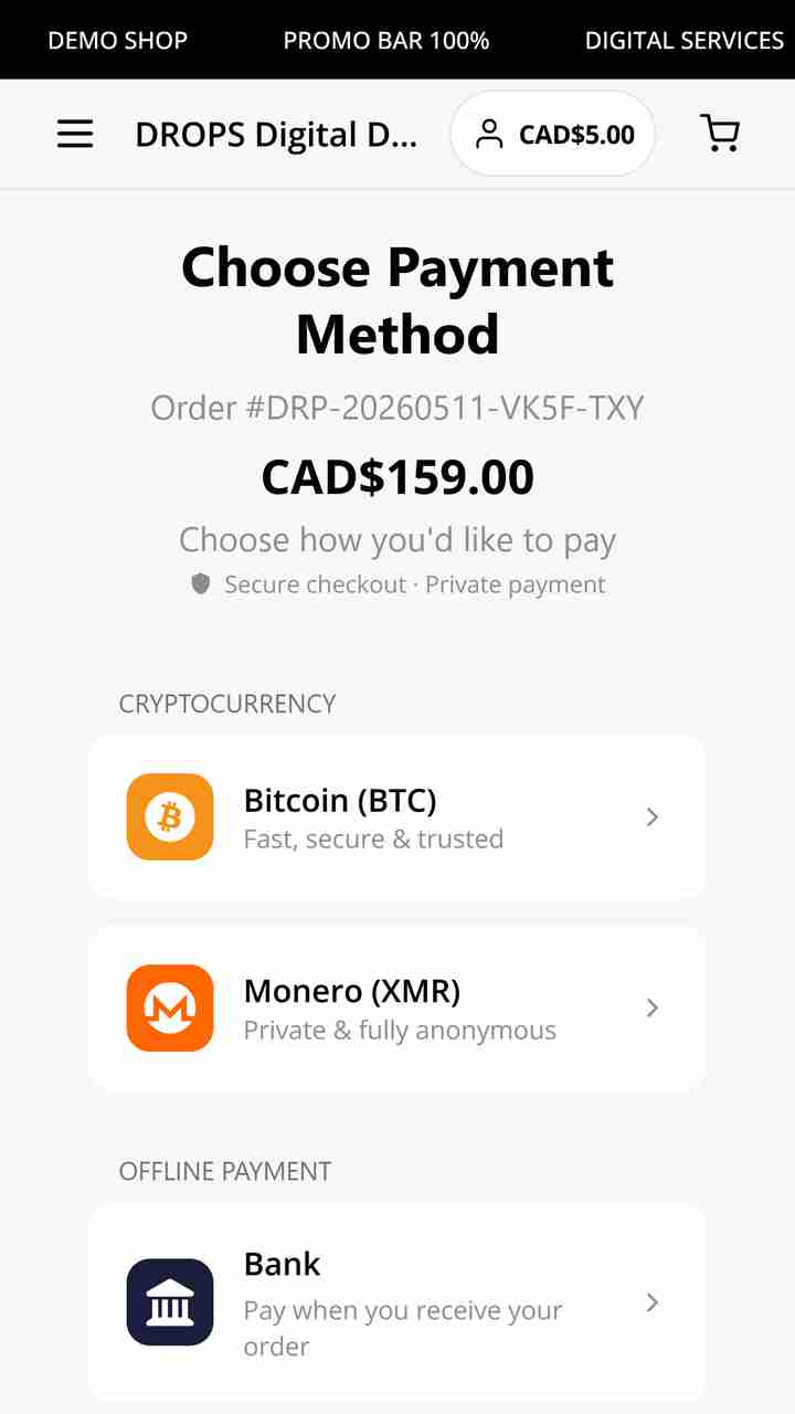 Digital shop demo 6